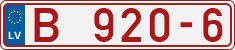 License plate of Latvia, Dealer