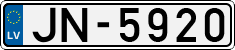License plate of Latvia, Regular car plates