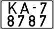 License plate Belarus, Special vehicles (2004)