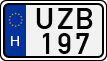 license plates of Hungary, Cars (1990)