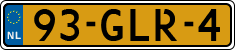 License plate of the Netherlands, Cars