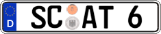 German license plate, Regular plates