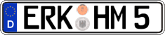 German license plate, Regular plates