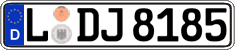 German license plate, Regular plates