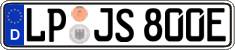 German license plate, Electric vehicles