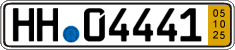 German license plate, Short-term transit plates