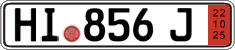 German license plate, Export transit plates