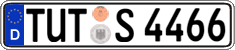 German license plate, Regular plates