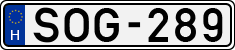 license plates of Hungary, Cars (1990)