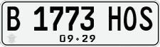 License plate of Indonesia, Regular plates