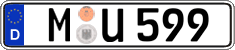 German license plate, Regular plates