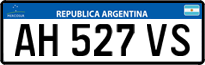 License plate of Argentina, Cars (Mercosur, AB 123 CD)