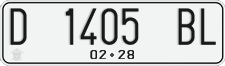 License plate of Indonesia, Regular plates