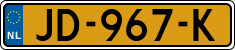 License plate of the Netherlands, Cars