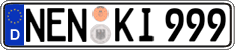 German license plate, Regular plates