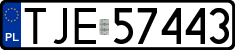 License plates of Poland, Regular car plates