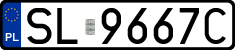 License plates of Poland, Regular car plates