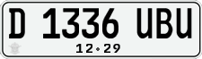 License plate of Indonesia, Regular plates