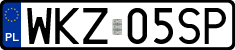 License plates of Poland, Regular car plates