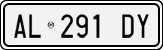 License plate of Italy, Cars (1994 year series)