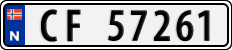 License plate of Norway, Cars