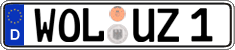 German license plate, Regular plates