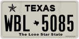 Texas, Regular plates (2012) (АBC-1234)