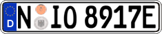 German license plate, Electric vehicles