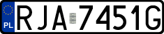 License plates of Poland, Regular car plates