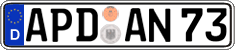 German license plate, Regular plates