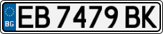 License plate of Bulgaria, Cars