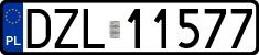 License plates of Poland, Regular car plates