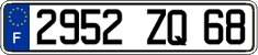 French license plate, FNI