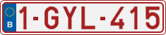License plate of Belgium, Regular plates (2010)