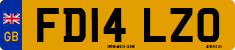 License plate of the United Kingdom, 2001 year system