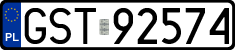 License plates of Poland, Regular car plates