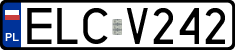 License plates of Poland, Regular car plates