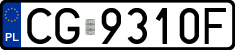 License plates of Poland, Regular car plates