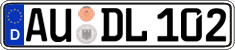 German license plate, Regular plates