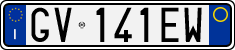 License plate of Italy, Cars (1994 year series)