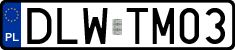 License plates of Poland, Regular car plates