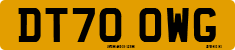 License plate of the United Kingdom, 2001 year system