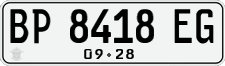 License plate of Indonesia, Regular plates