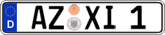 German license plate, Regular plates