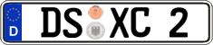 German license plate, Regular plates