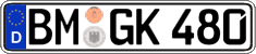German license plate, Regular plates
