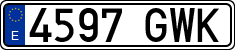 License plates of Spain, Ordinary (2000)