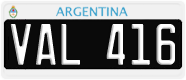 License plate of Argentina, Cars (1995, ABC 123)