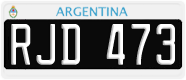 License plate of Argentina, Cars (1995, ABC 123)