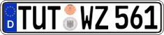 German license plate, Regular plates
